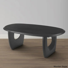 Cumuberledge Black Wooden Coffee And Center Table