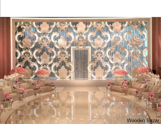 Curio Handmade Fiberglass Stage Wedding Decor - Wooden Bazar