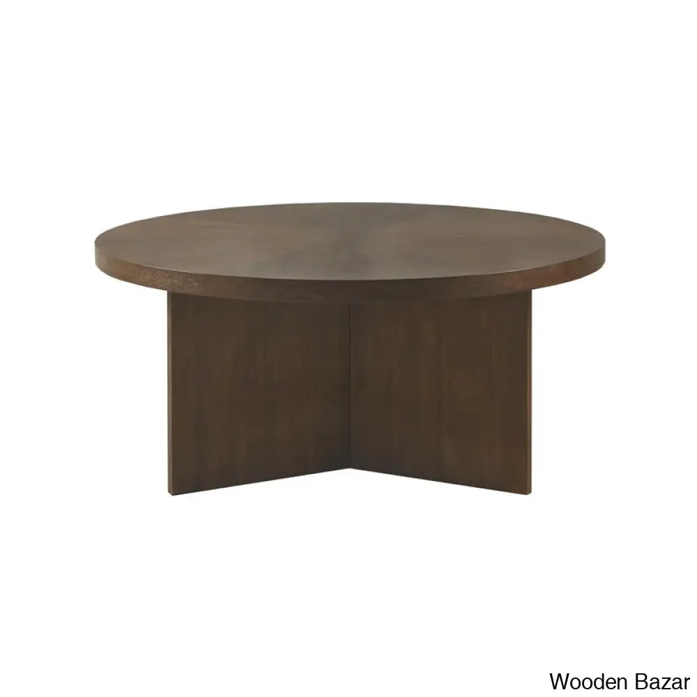 Cutheberty Walnut Wood Coffee Table And Center Table