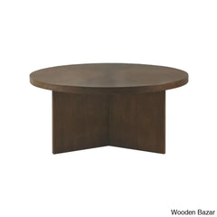 Cutheberty Walnut Wood Coffee Table And Center Table