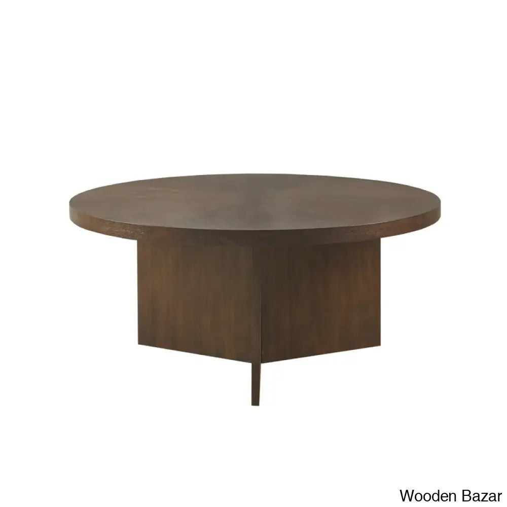 Cutheberty Walnut Wood Coffee Table And Center Table