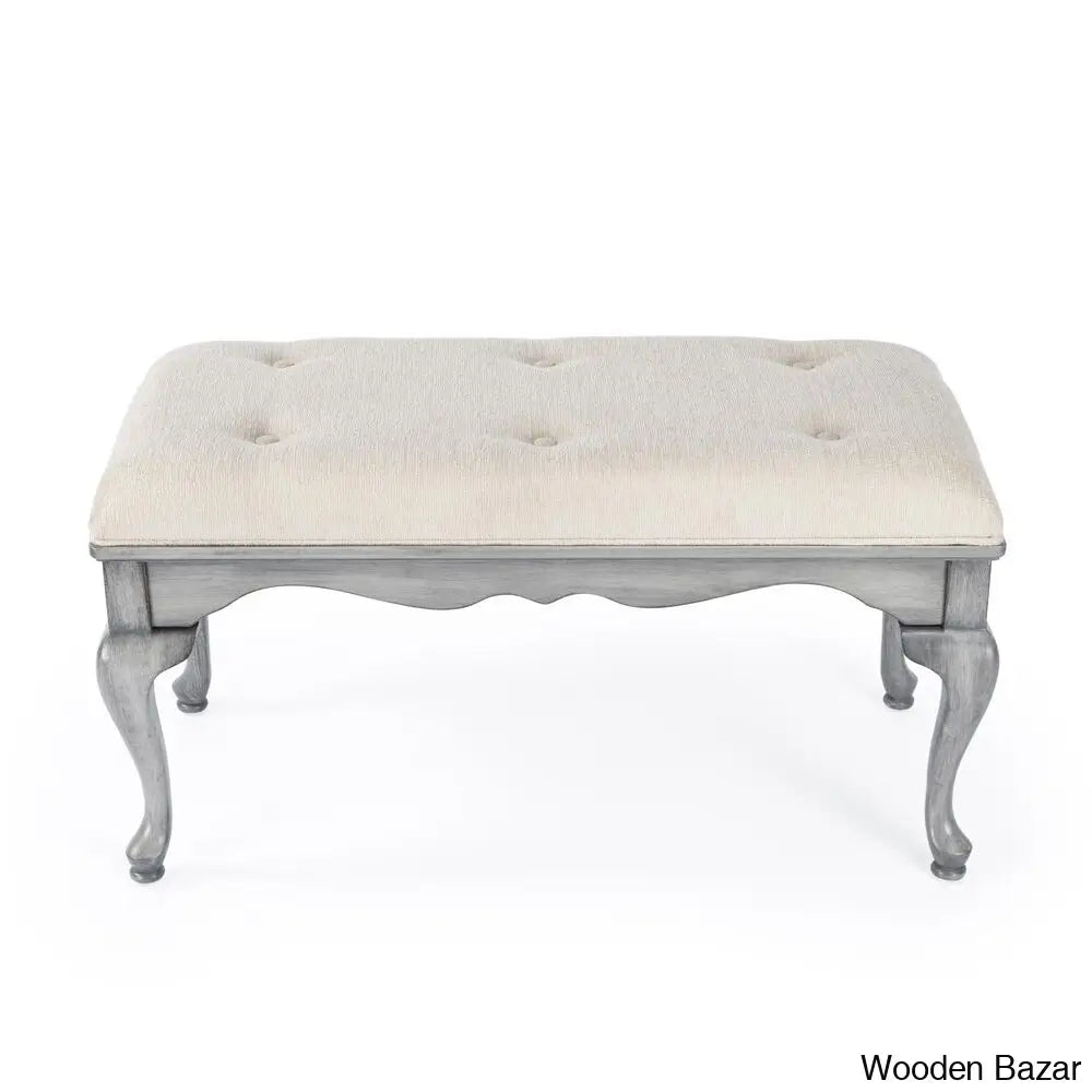 Daena Modern Grace Upholstered Bench - Wooden Bazar