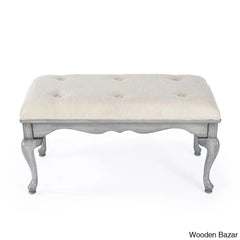 Daena Modern Grace Upholstered Bench - Wooden Bazar