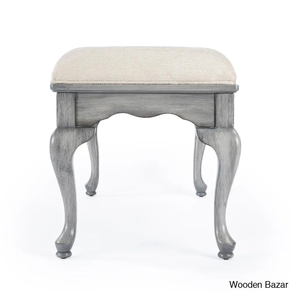 Daena Modern Grace Upholstered Bench - Wooden Bazar