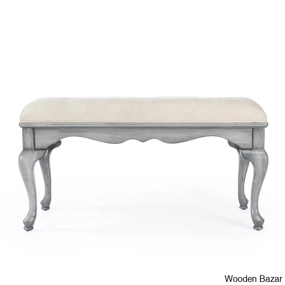 Daena Modern Grace Upholstered Bench - Wooden Bazar