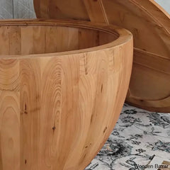 Daisyia Vintage Style Bucket Shaped Coffee And Center Table