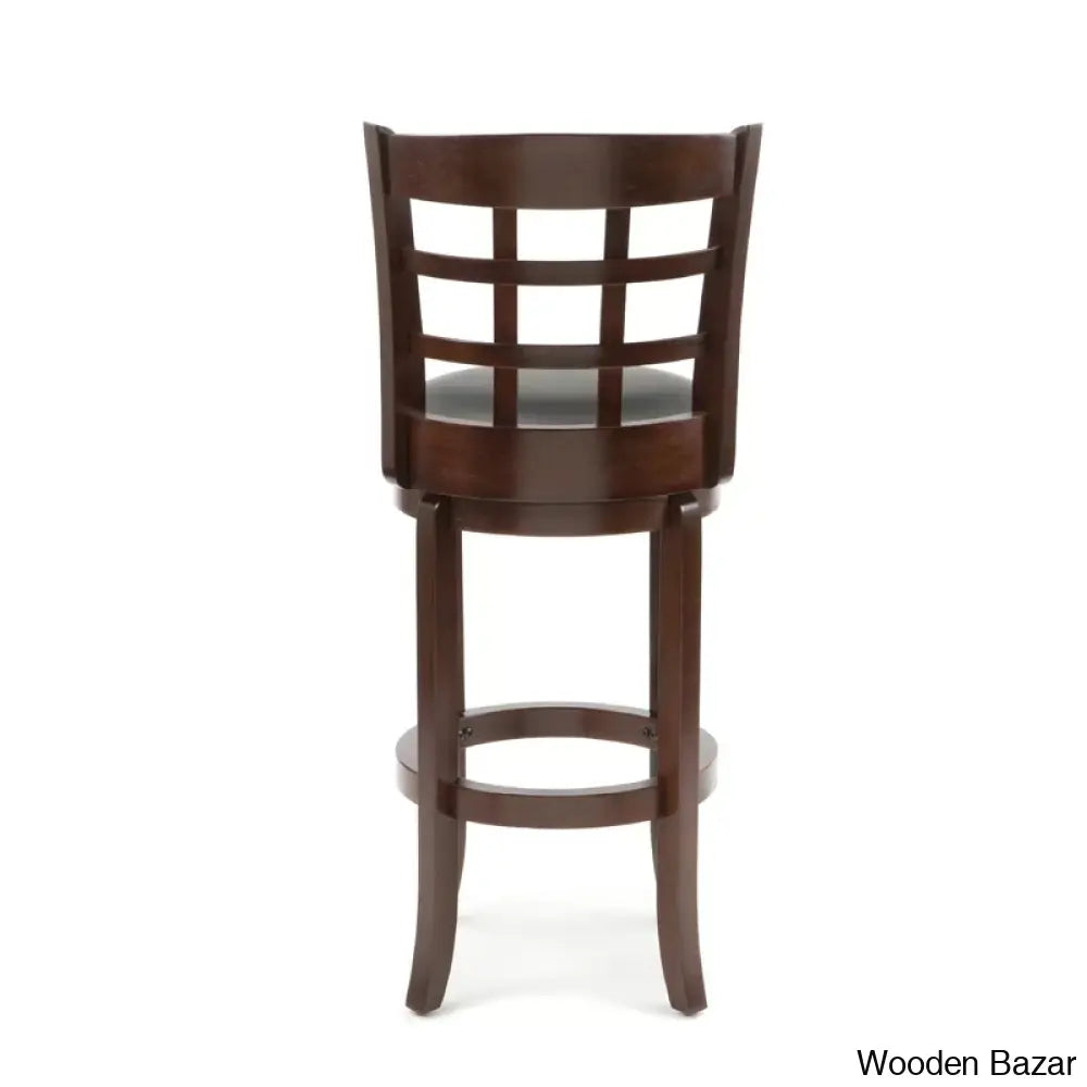 Darb Swivel Upholstered Counter And Bar Stool With Solid Wood Frame