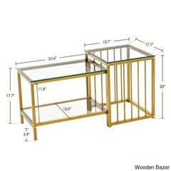 Dardan Modern Glass Nesting Coffee And Center Tables