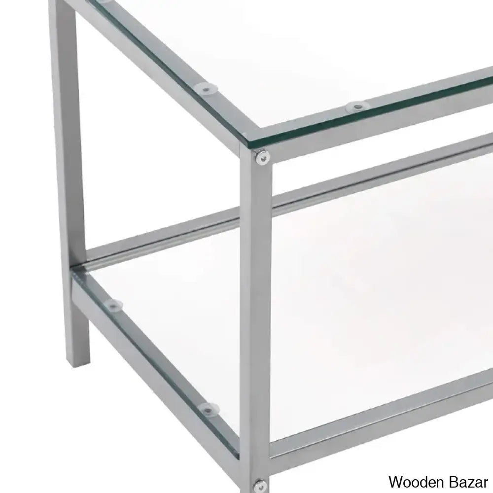 Dardan Modern Glass Nesting Coffee And Center Tables