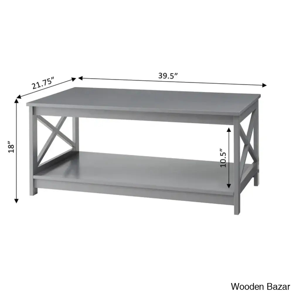 Darieky 4 Legs Coffee And Center Table With Storage