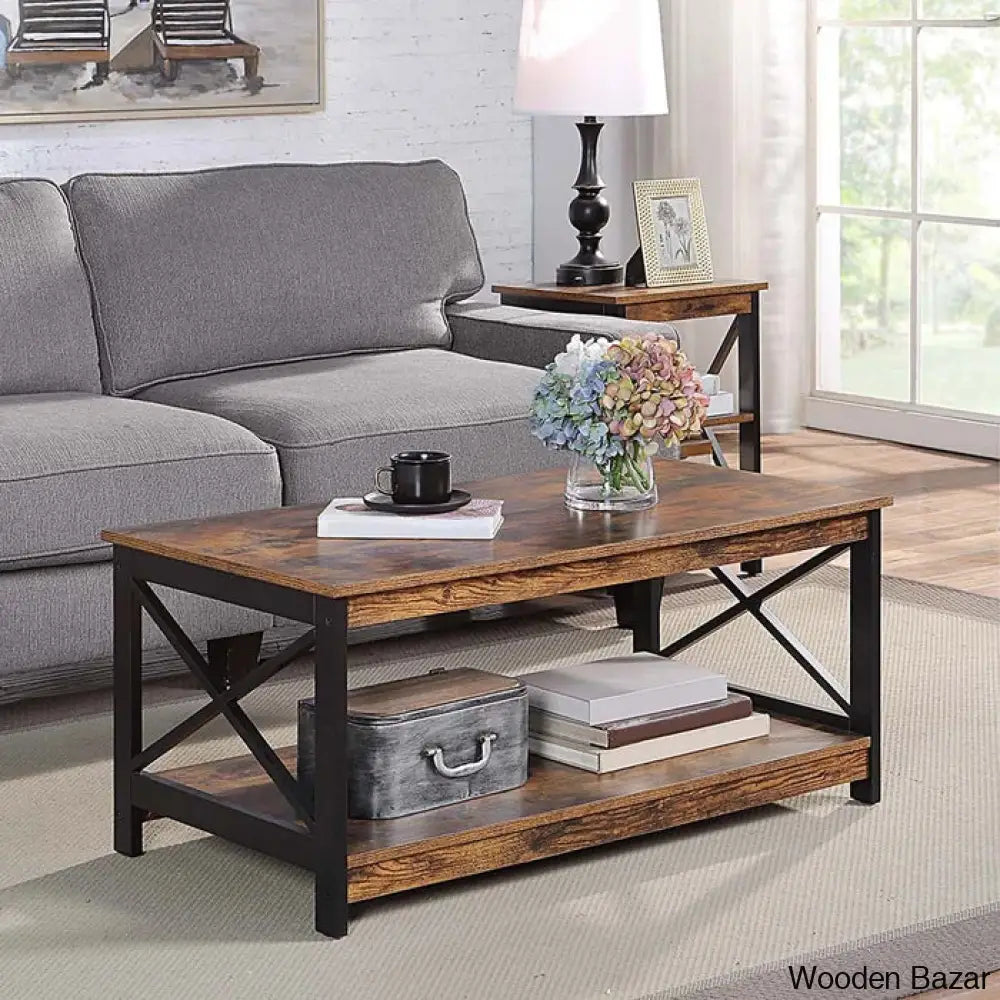 Darieky 4 Legs Coffee And Center Table With Storage