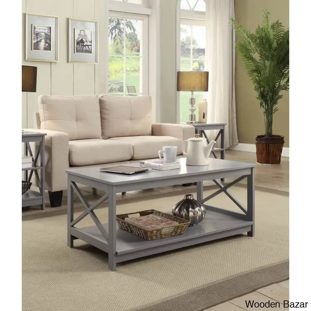 Darieky 4 Legs Coffee And Center Table With Storage