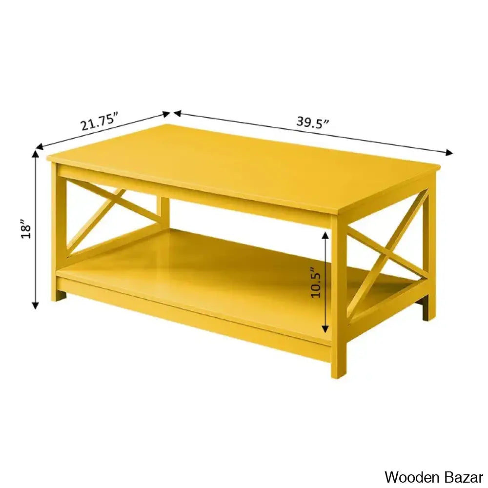 Darieky 4 Legs Coffee And Center Table With Storage