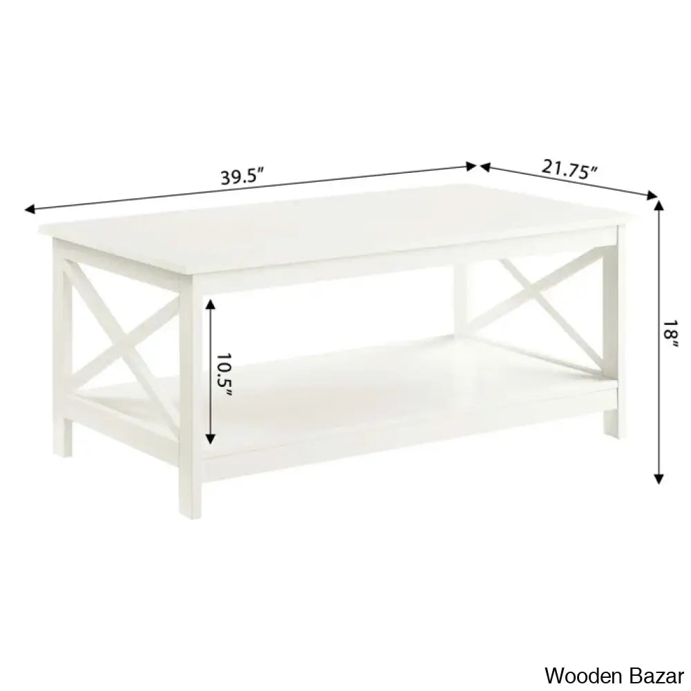 Darieky 4 Legs Coffee And Center Table With Storage