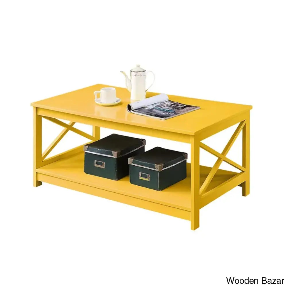 Darieky 4 Legs Coffee And Center Table With Storage