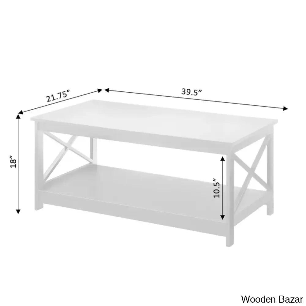 Darieky 4 Legs Coffee And Center Table With Storage