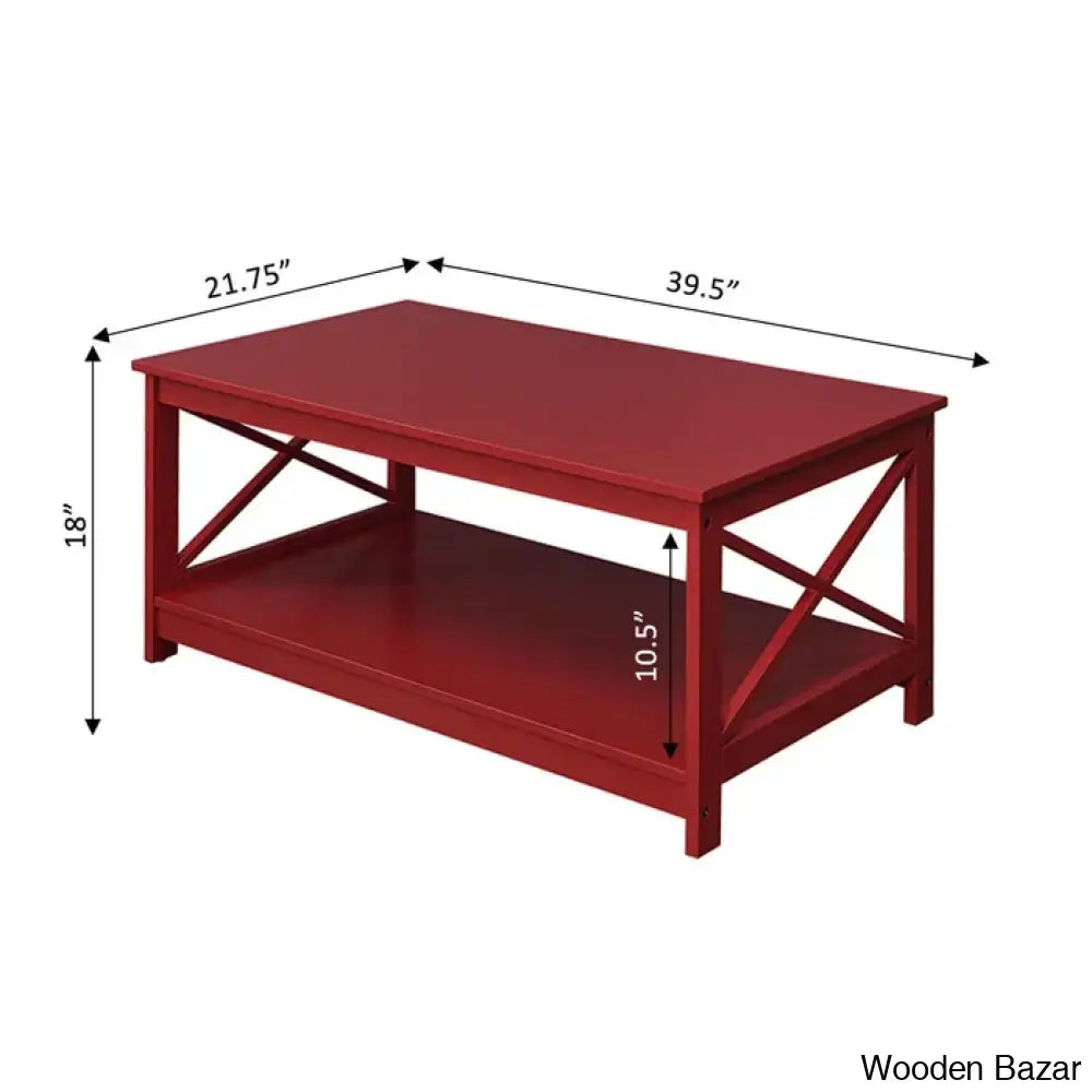 Darieky 4 Legs Coffee And Center Table With Storage