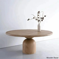 Dayton New Premium Teak Wood Round Dining Table