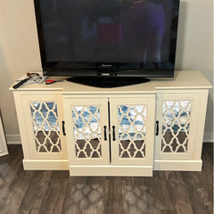 Solid Wood Wide Sideboard – Durable Buffet Cabinet
