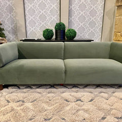 Solid & Engineered Wood Sofa – Tuxedo Style with Rich Finish