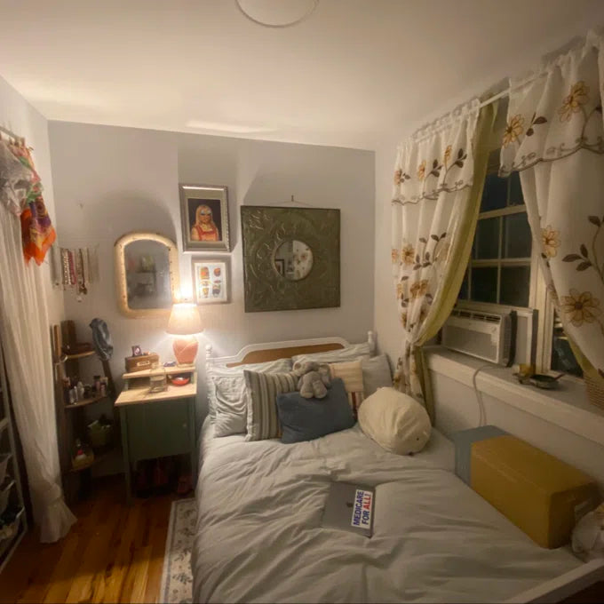 Solid Wood Platform Bed Frame with Headboard