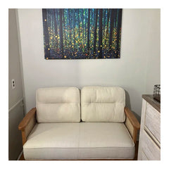 Compact Upholstered Loveseat for Small Spaces