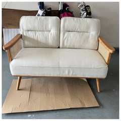 Compact Upholstered Loveseat for Small Spaces