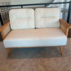 Compact Upholstered Loveseat for Small Spaces