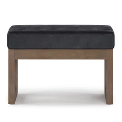 Antinomic Tweed Style Fabric Upholstered Bench