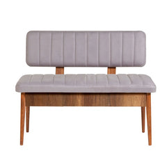 Nency Upholstered Bench - Wooden Bazar