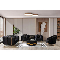 Falettiz 3 - Piece Velvet Living Room Set Luxury Sofa Set