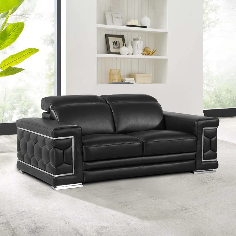 Porphyriosz Leather Living Room Set Luxury Sofa Set