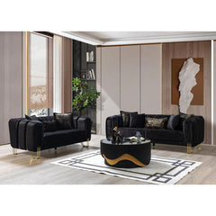 Falettiz 3 - Piece Velvet Living Room Set Luxury Sofa Set