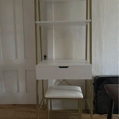 Talaya Vanity Bookshelf & Racks & Stool