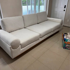 Breathable Fabric 3-Seater Sofa – Ideal for All-Season Comfort