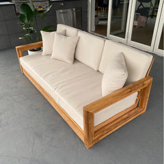 3-Seater Outdoor Patio Sofa – Comfortable Garden Lounge