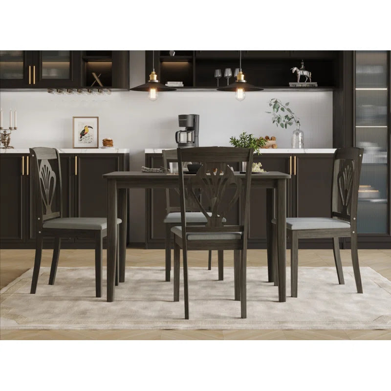 Laporate 4 Seater Dining Set For Modern Living - Wooden Bazar