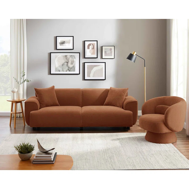 MINIMOREZ Modern Style Wallas Sofa And Dodo V2 Accent Chair Living Room Set Luxury Sofa Set