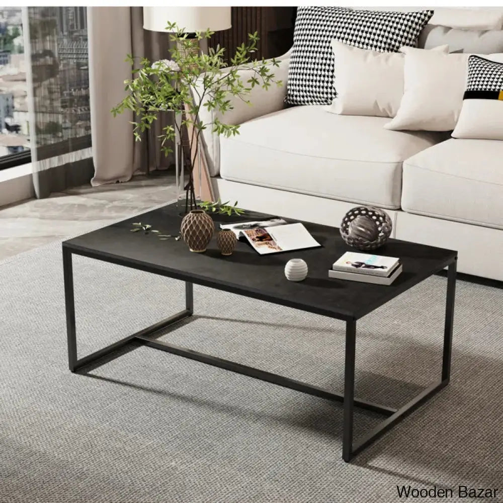 Deiviony Stone Top Coffee And Center Table