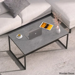 Deiviony Stone Top Coffee And Center Table