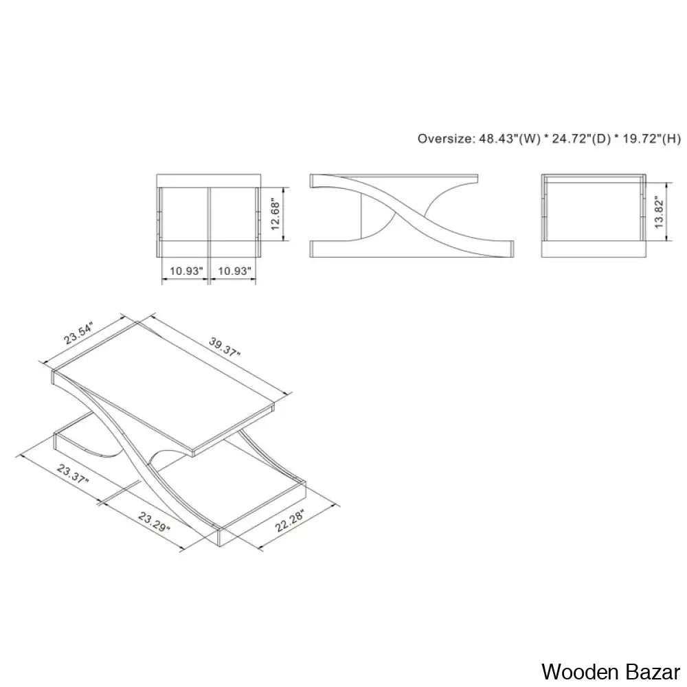 Delcon Coffee And Center Table