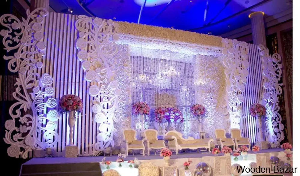 Denzal Best Handmade Fiberglas Wedding Stage - Wooden Bazar K