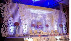 Denzal Best Handmade Fiberglas Wedding Stage - Wooden Bazar K