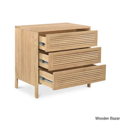 Denzel 3 Chest Of Drawers In With Crafted Comfort - Wooden Bazar