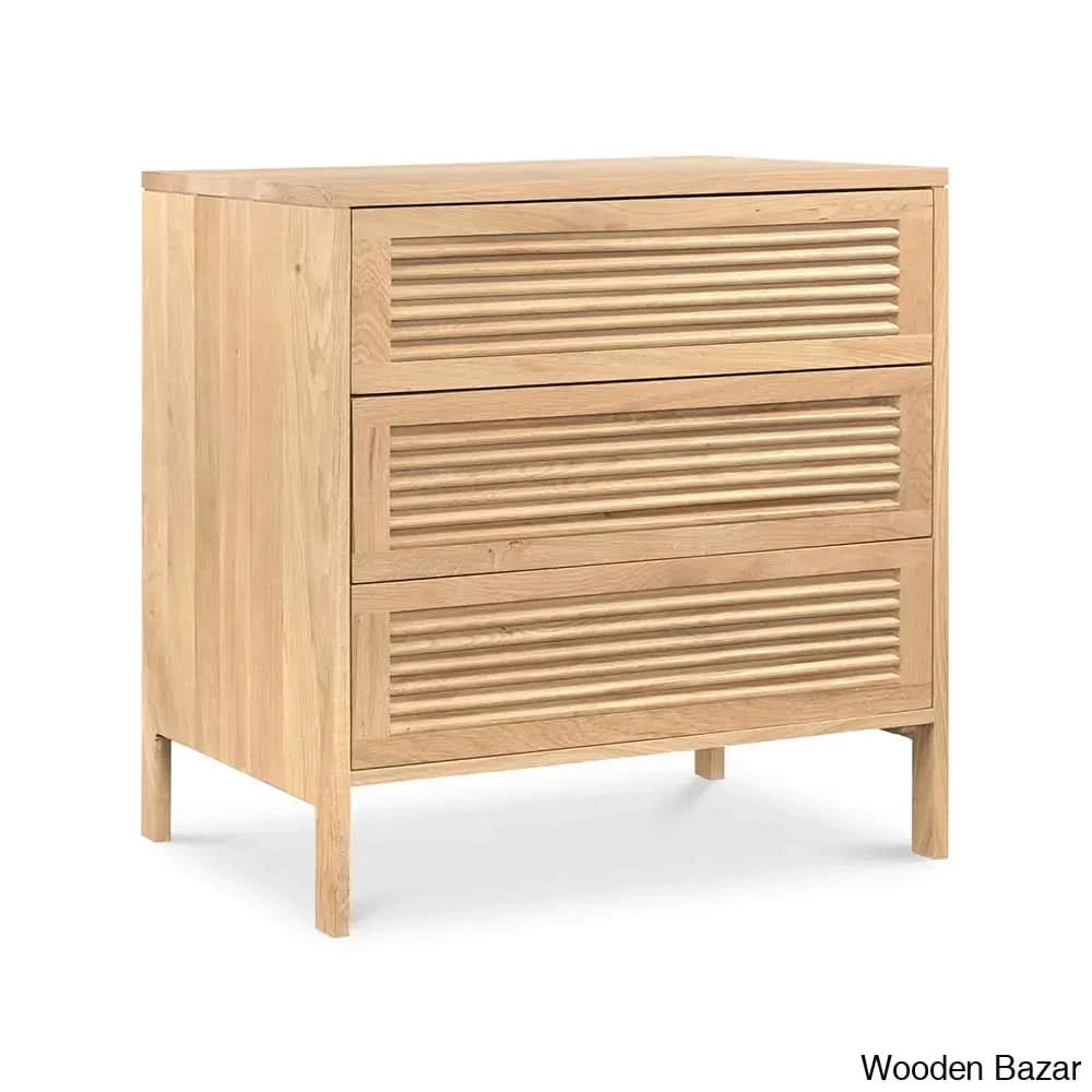 Denzel 3 Chest Of Drawers In With Crafted Comfort - Wooden Bazar