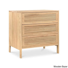 Denzel 3 Chest Of Drawers In With Crafted Comfort - Wooden Bazar