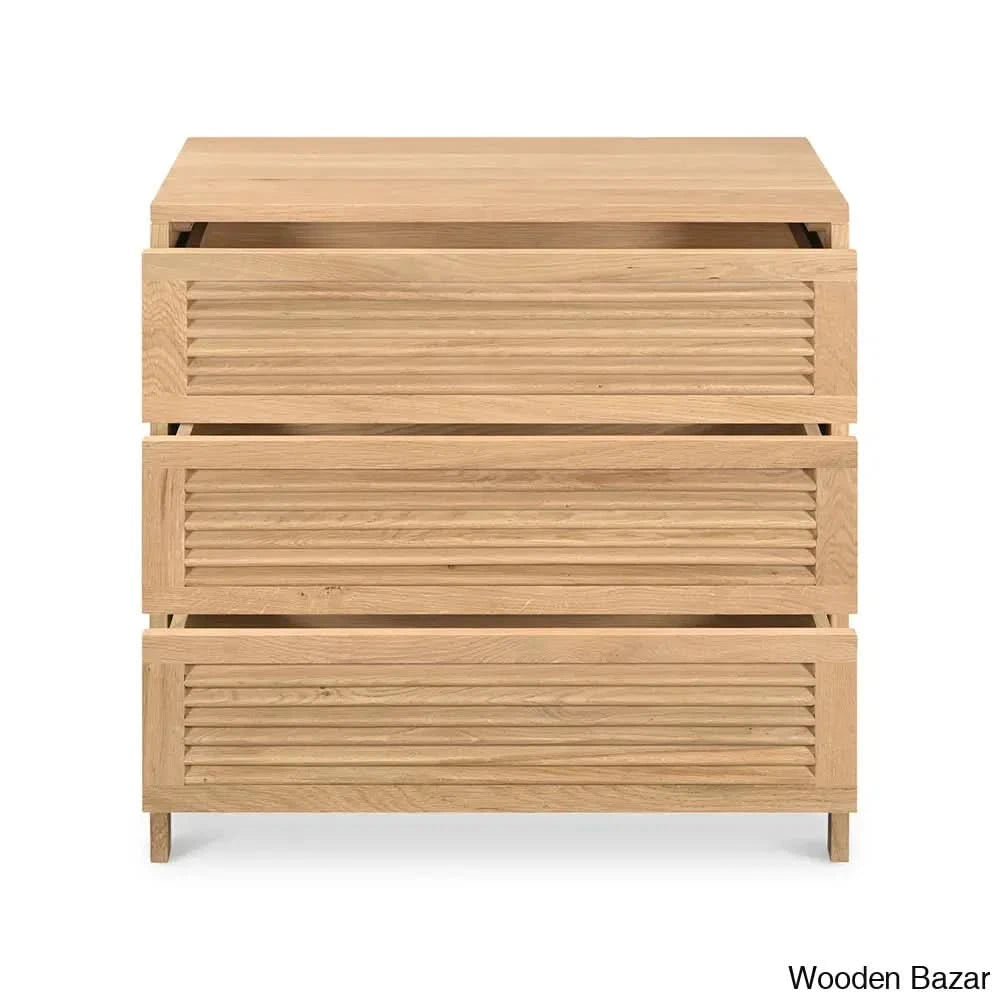 Denzel 3 Chest Of Drawers In With Crafted Comfort - Wooden Bazar