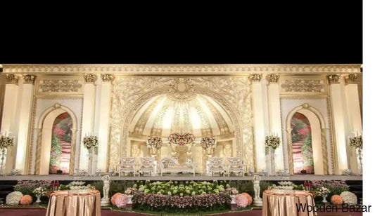 Derward Fiber-Integrated Wedding Stage Decor - Wooden Bazar
