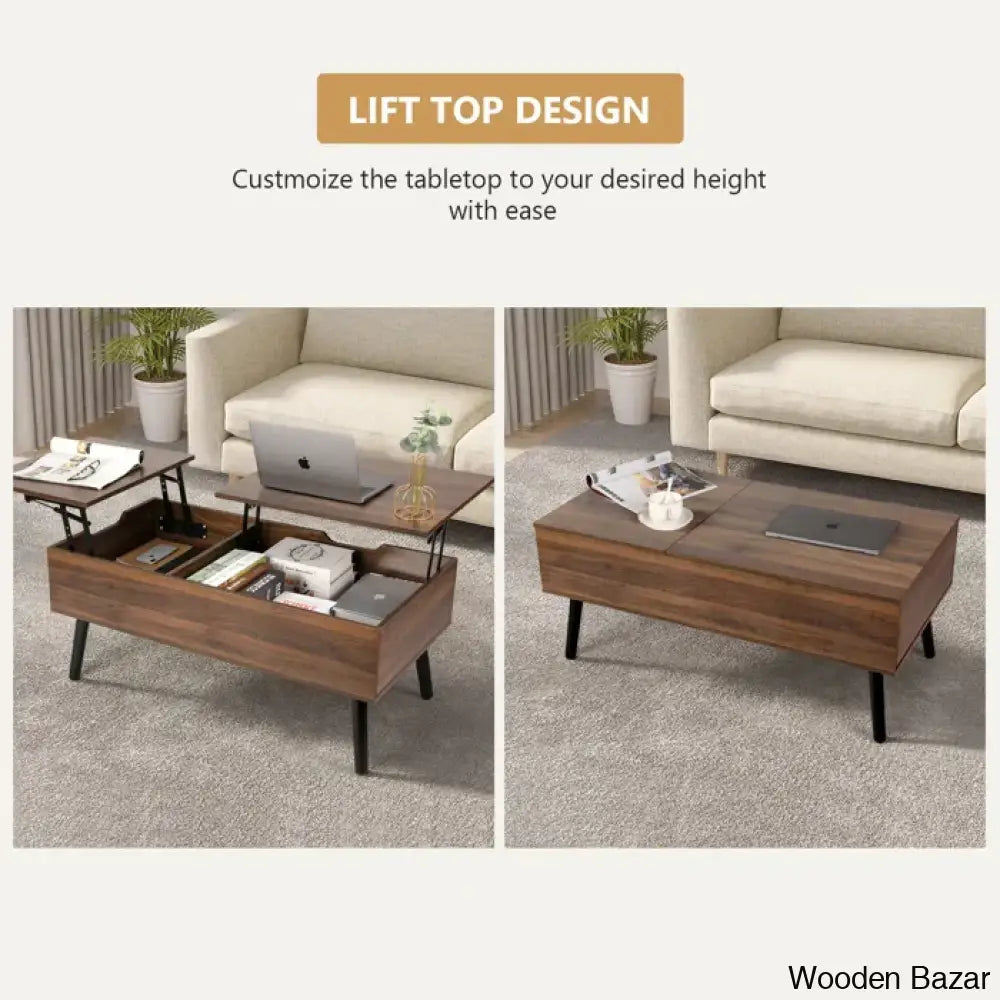 Desaric Lift Top Coffee And Center Table With Storage