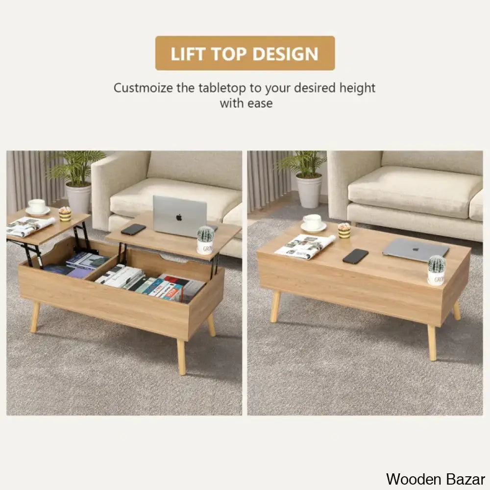 Desaric Lift Top Coffee And Center Table With Storage